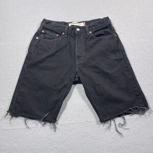 Vintage Levis 505 Cut Off Shorts Men 32 Black Made in USA Inseam‎ 10"